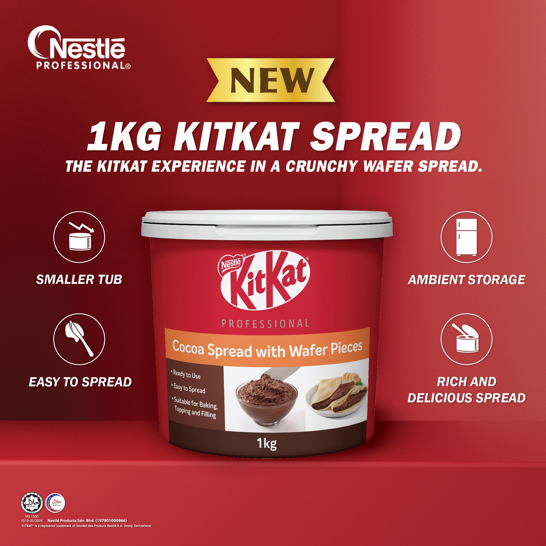 NESTLE PROFESSIONAL KITKAT Spread - 1kg