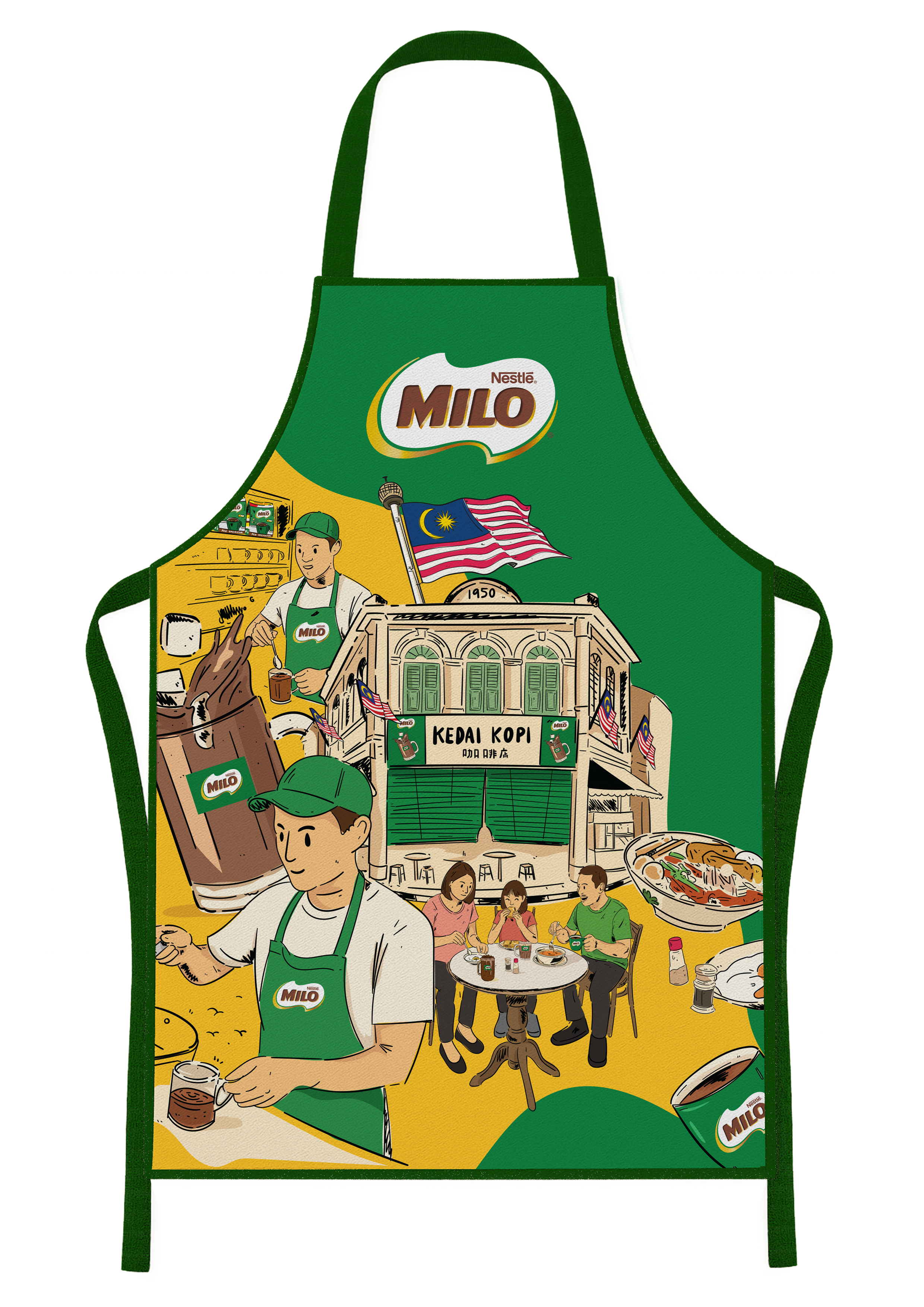 [FOC] MILO Kopitiam Apron